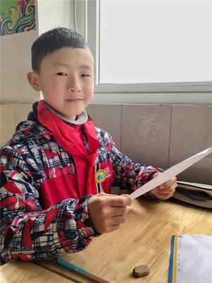 宁波奉化新城实验小学:书信封封,情牵安图