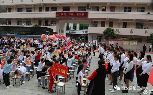 镇安县第三小学举行一年级新生 入学礼 活动